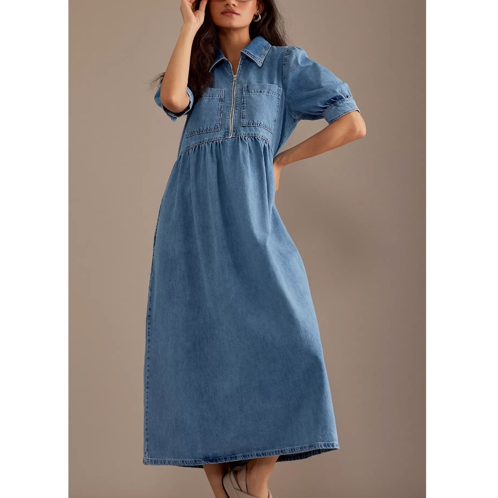 NWT ALIGNE Gabriella Short-Sleeve Midi Dress Size 2